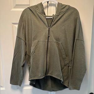 Olive green lululemon zip up jacket